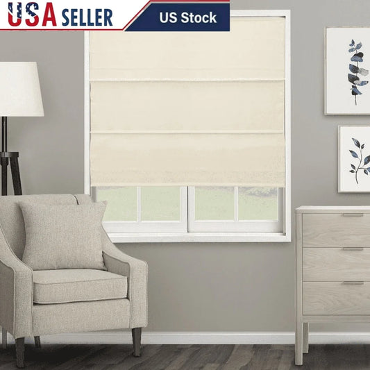 Cordless Roman Shade Light Filtering Window Treatment Safe Kids Pets Easy Installation UV Resistant Energy Efficient Privacy